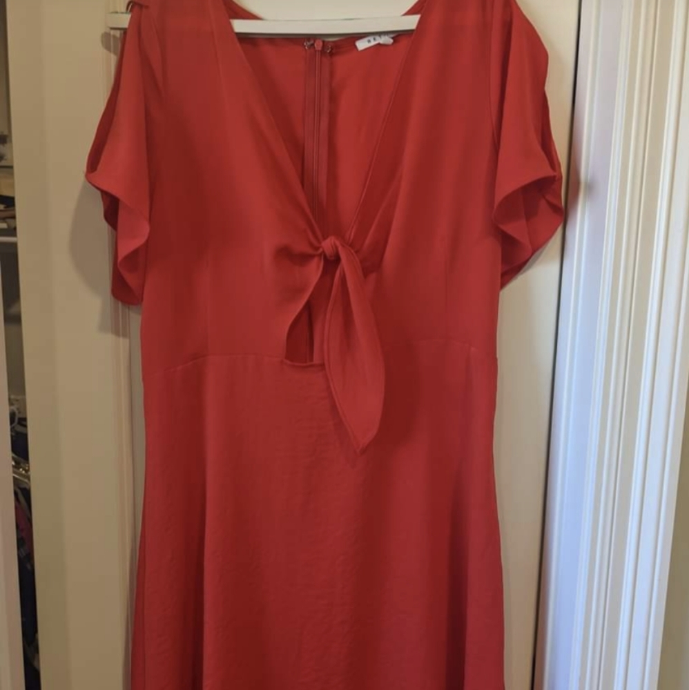 JustFab red dress. Sz large.